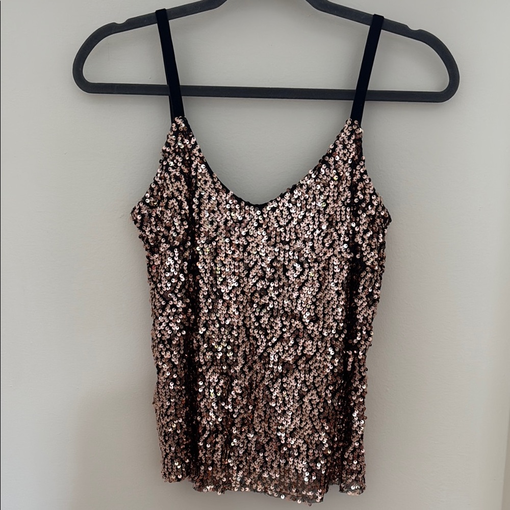 Glamorous Sequin V-Neck Cami Top